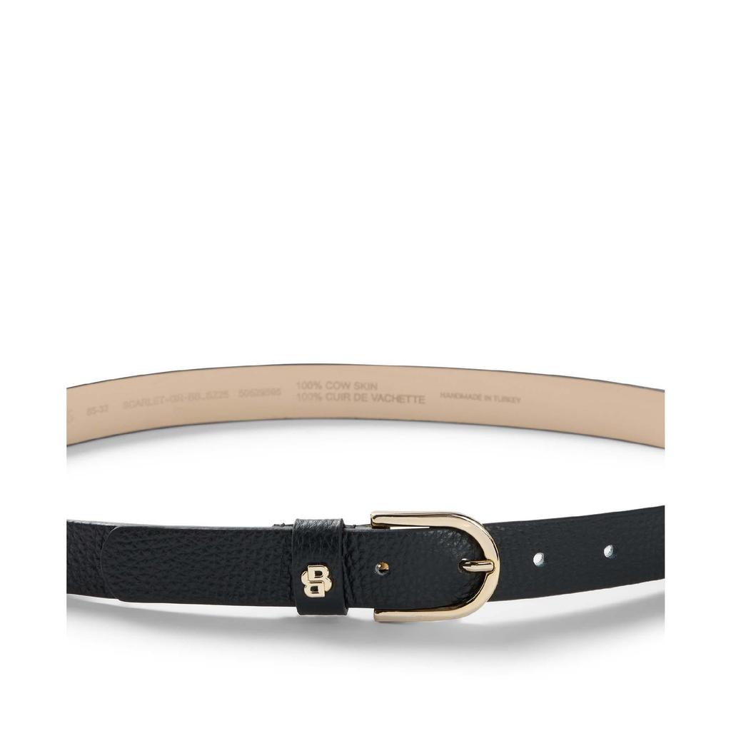 Boss Scarlet Monogram Cow Leather Belt