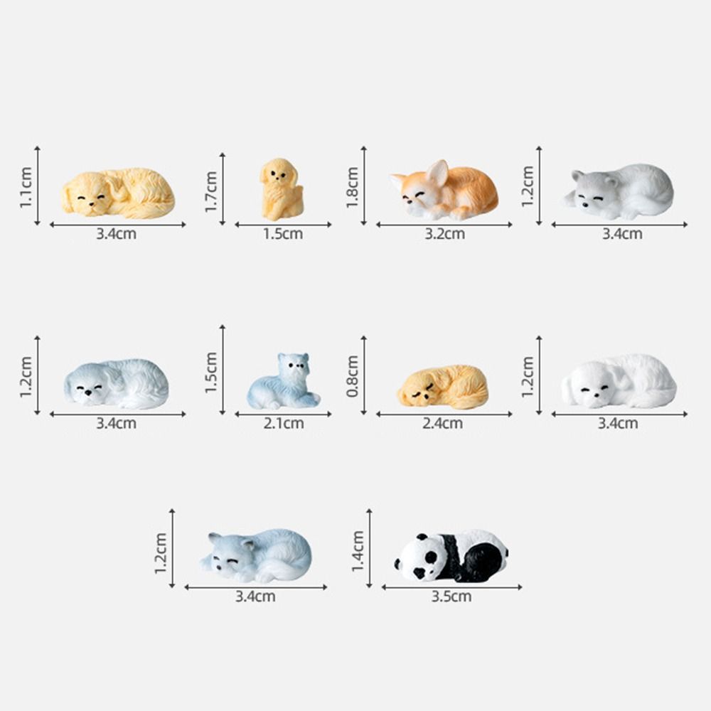 DIY Crafts мультяшная статуя щенка милый микро ландшафтный дизайн новые мини фигурки животных