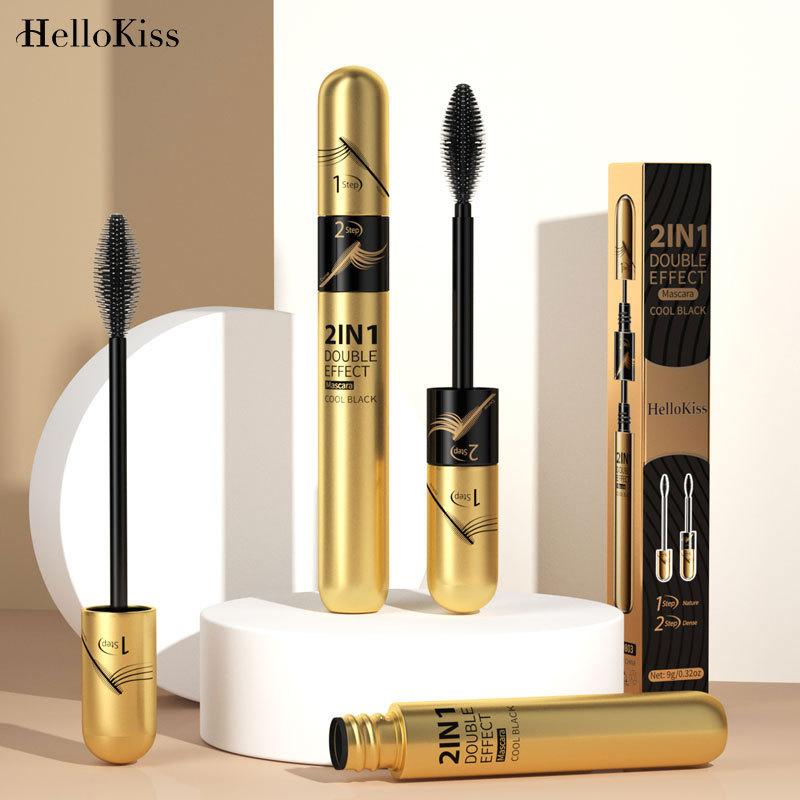 Naturally Long, Sweat-resistant and Smudge-free Mascara, Thick and Curling Double-effect Mascara