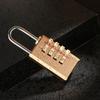 Resettable Code Locks Pure Cooper Mini Password Code Padlock Brass Combination Lock Password Lock