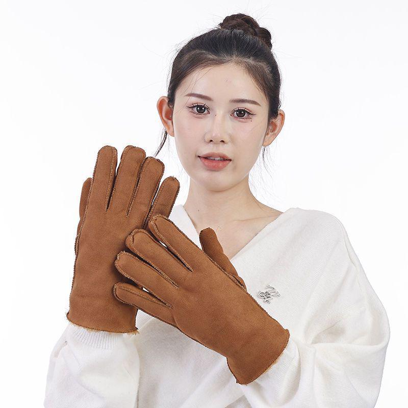 Скидка для новичков - Женские американские ретро замшевые перчатки: Теплый, на подкладке, ветрозащитный для осени и зимы