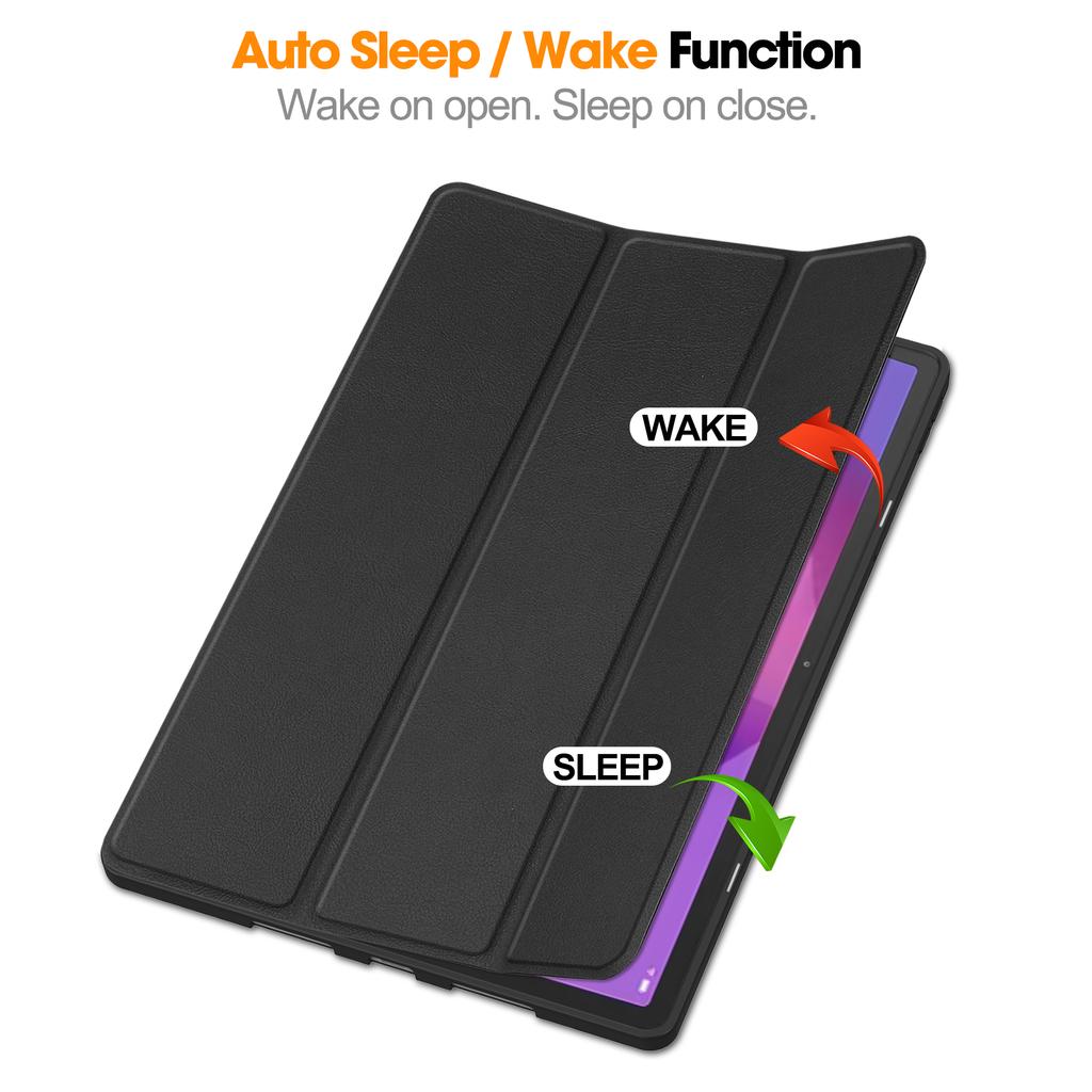 Для Lenovo Idea Tab Pro Чехол Тройная подставка Кожа+ПК Чехол для планшета с держателем для ручки