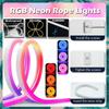 1-10M/32.8F RGB Neon Strip Led Light Strips Multicolor Illumination Gaming Room Ambience Decoration LED Strip Water Proof