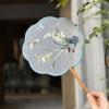 Handheld Chinese Style Fan with Pendant Silk Fan Classical Embroidery Fan Chinese Wedding