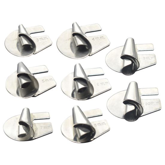 5/6/8Pcs Sewing Rolled Hem Foot Stainless Steel Sewing Machine Rolled Hemming Presser Foot for Household Sewing Shop