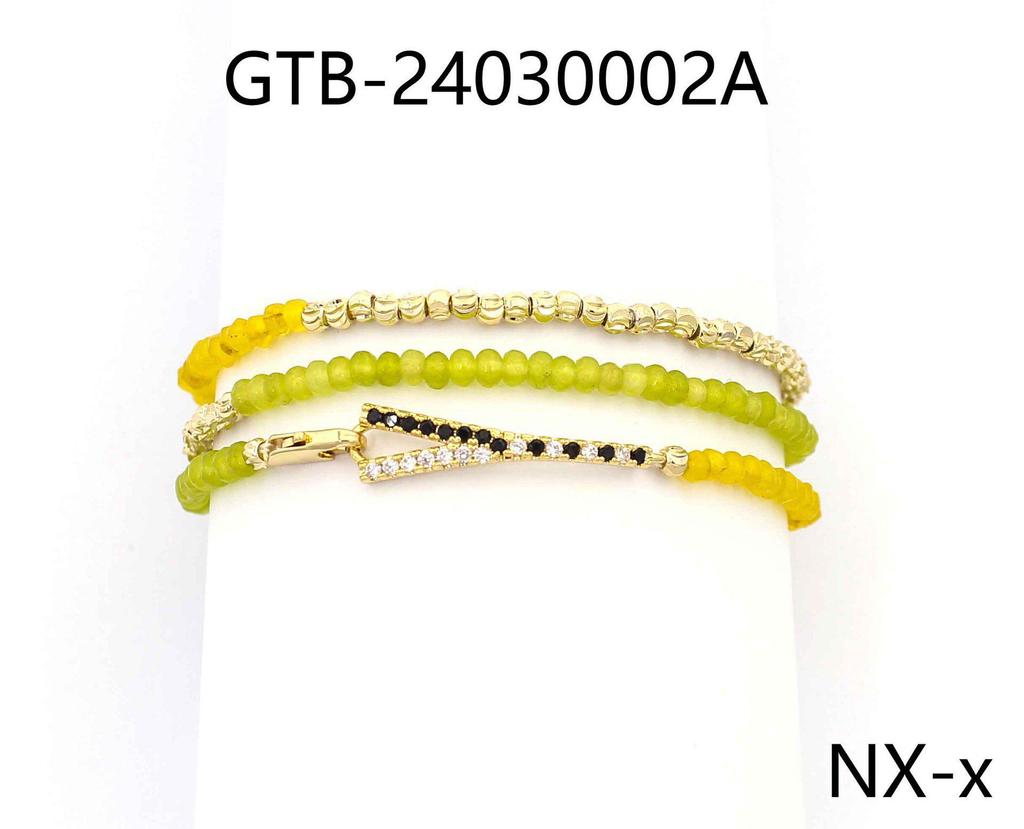 Высококачественный позолоченный браслет из натуральных камней - идеальный подарок для девушки или друга