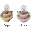 Dashboard trument Cluster Bulb(Set of 10pcs) 12V1.5W with Beige/Brown Socket Base Fit for BMW Replace#62111391260 (beige)