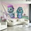Bibble Wall Tapestry Aesthetic Wall Hanging Printed Fabric Blanket Decorative Tapestries for Bedroom Living Room Home Decor