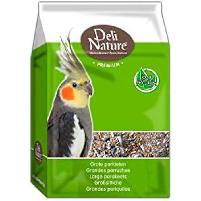 Nourriture pour oiseaux - DELI NATURE - Mélange complet - Graines de tournesol - 4 kg - Grand oiseau exotique