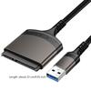 23 см USB 3.0/Type C на SATA Кабель-адаптер 7+15/22 Pin Компьютерный разъем Алюминиевый корпус Внешний конвертер для 2,5-дюймовых SSD HDD