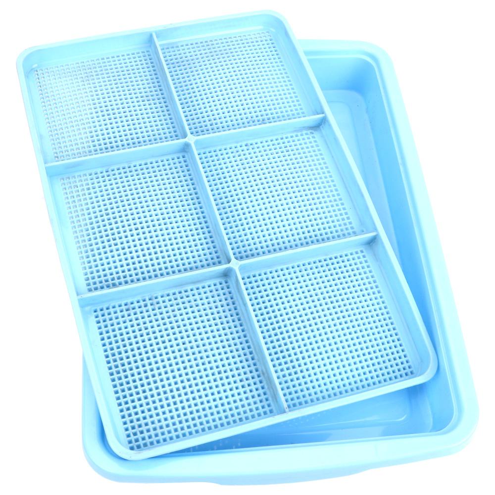 2-слойная посадочная тарелка для бобовых ростков Ящик для рассады Выращивание рассады Горшки для рассады Лоток Садоводческая гидропонная система