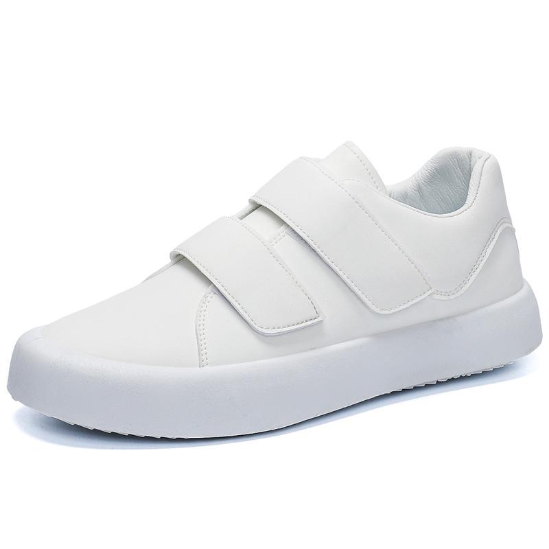 New Velcro Men's Board Shoes Fashion Casual Shoes Men's Shoes Korean Style White Shoes Sports Trendy Shoes