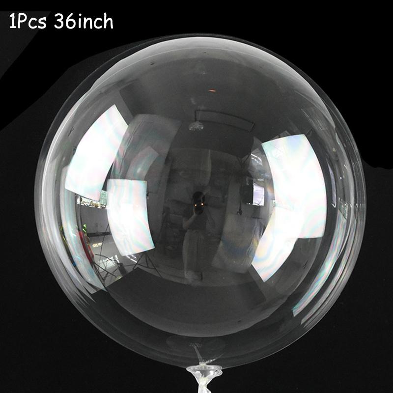 1Set Led Balloon With Column Stand Luminous Transparent Bobo Balloons Stand LED String Lights Wedding Birthday Party Decoration