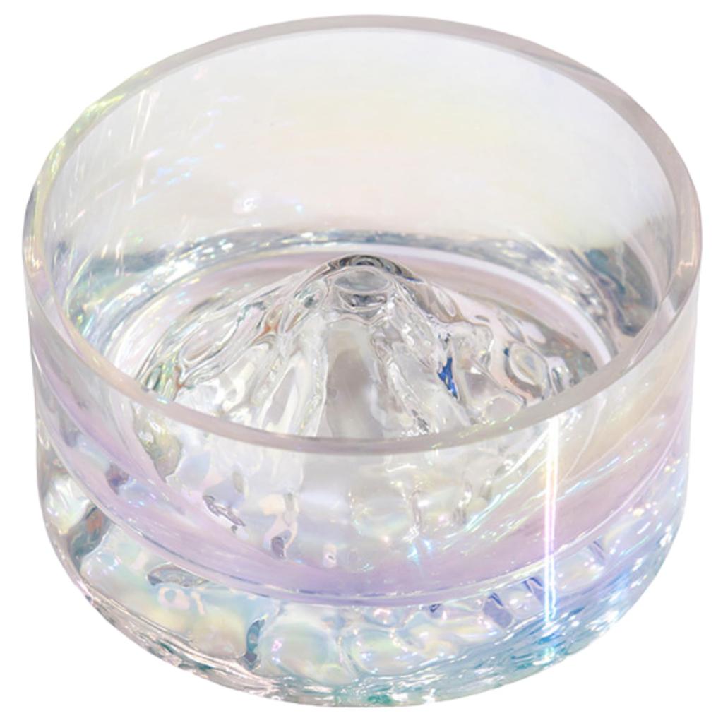 Hamster Water Crystal Fuji Small Pet Water Drinking Feeding Seven Colors [Chandini] Container, Glass, Mt. Shape, Bowl, Bowl, Dish, Anti-Tip Shape,