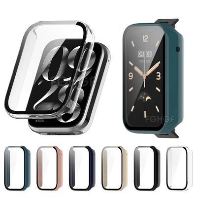 Жесткий чехол для ПК для Mi Band 8 Pro + защитная пленка из закаленного стекла для Xiaomi Mi Band 7 Pro, чехол-бампер, аксессуары