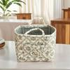 Тканевая корзина для хранения Складная сумка для организации мусора Моющаяся корзина для белья Винтажный цветочный дизайн Контейнер для хранения белья Домашний декор