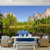 Озеро Пейзаж Природа Обои Гостиная Столовая Интерьер Декор Classic3D Фреска