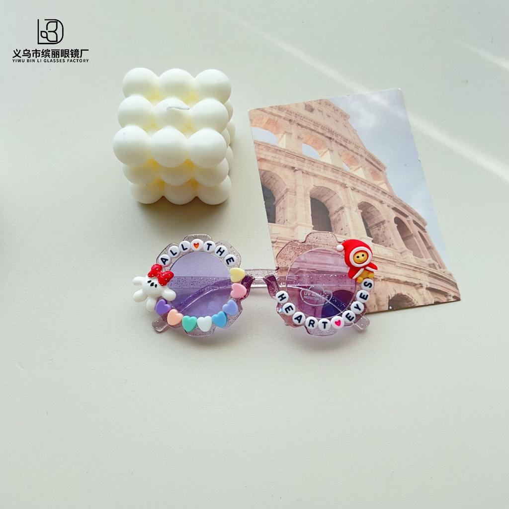 Модные милые детские солнцезащитные очки своими руками в оправе Ocean Flower Детские солнцезащитные очки Защита от солнца Очки с защитой от ультрафиолета