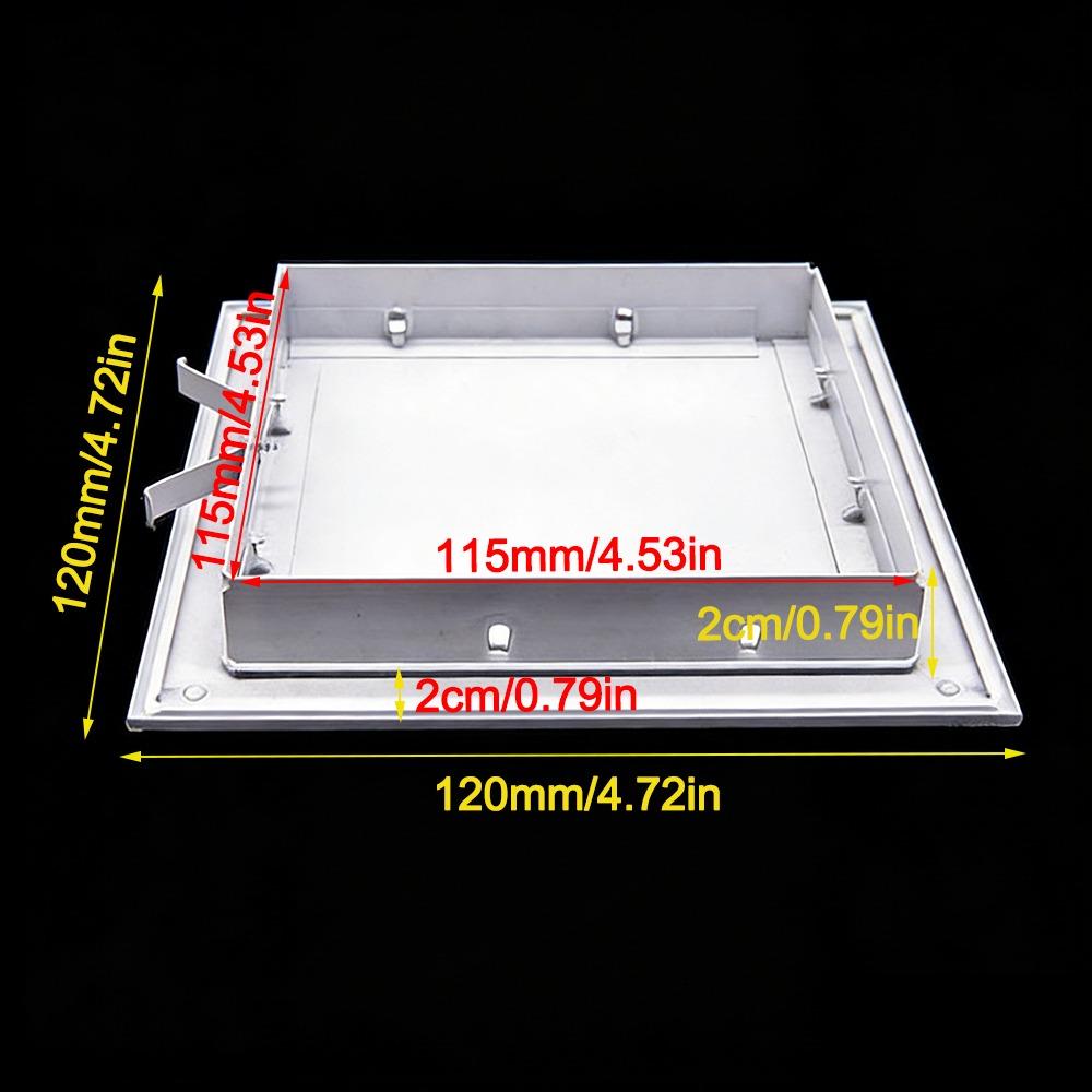 Durable Aluminum Alloy Access Panel White Snap-on Type Inspection Door Anti-corrosion Removable Wall Access Hatch Cover