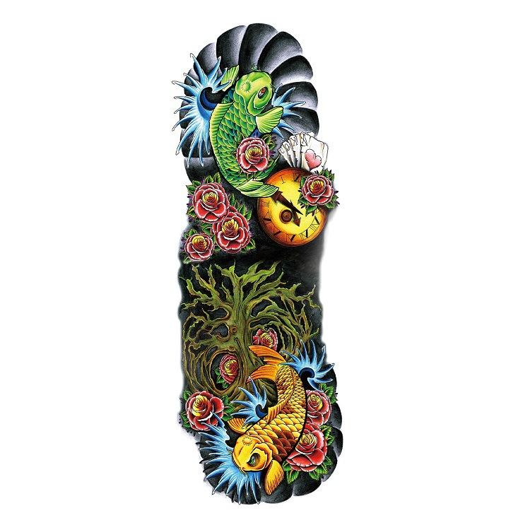 Наклейка на всю руку с татуировкой, большая цветочная наклейка на руку, водонепроницаемая наклейка на всю руку, имитация татуировки, набор Amazon, отдельная татуировка