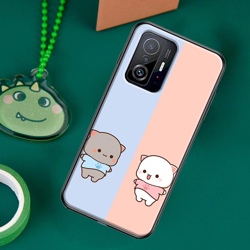 Чехол Mochi Peach Cat для POCO F5 X5 X3 Pro X4 F4 GT F3 M5s C40 Чехол для Xiaomi 13 12 Lite 11T 12T Pro 12X