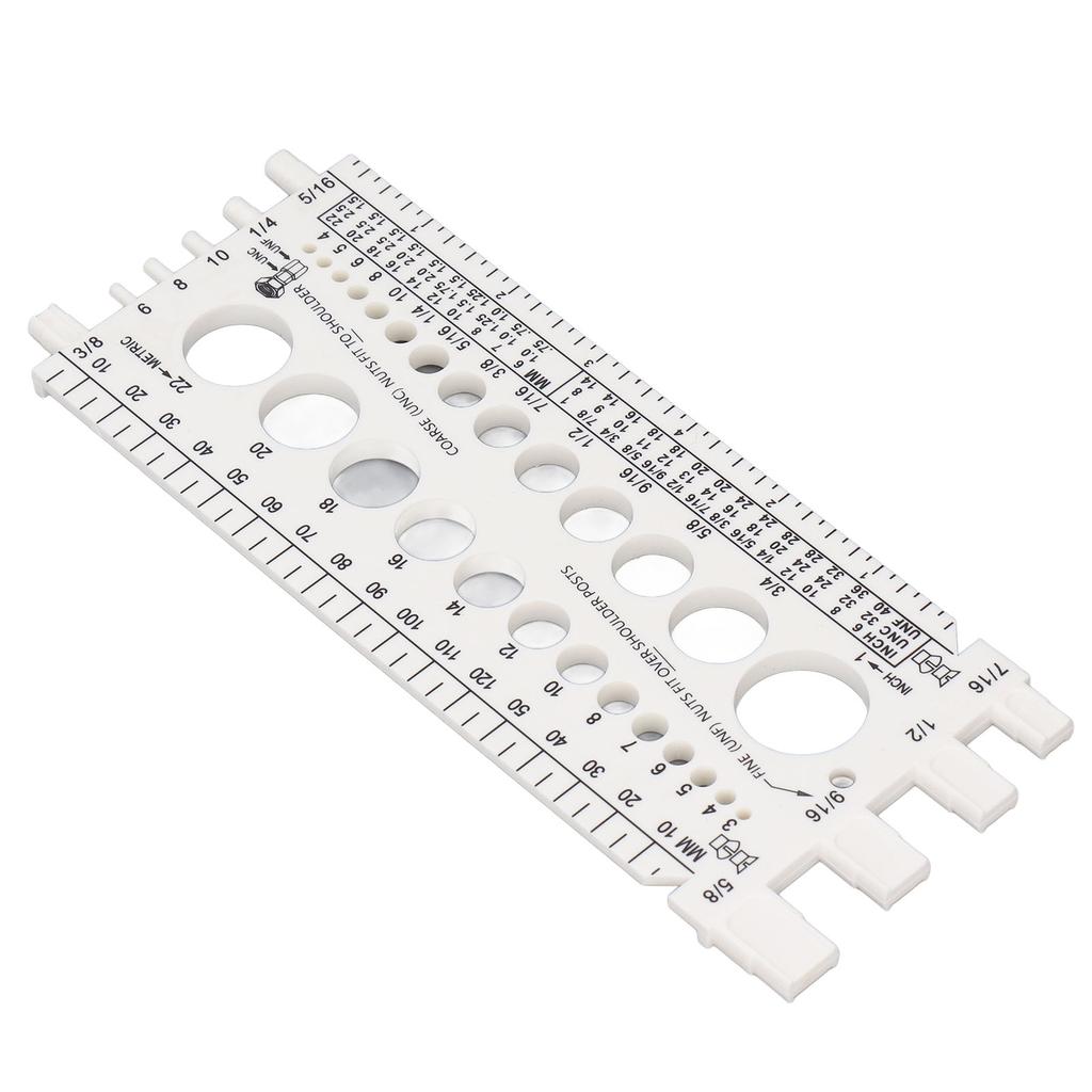 Прибор для проверки резьбы болтов и гаек от M3 до M22 метрических и от #4 до 34 дюймовых размеров. Идентификатор болтов и гаек.