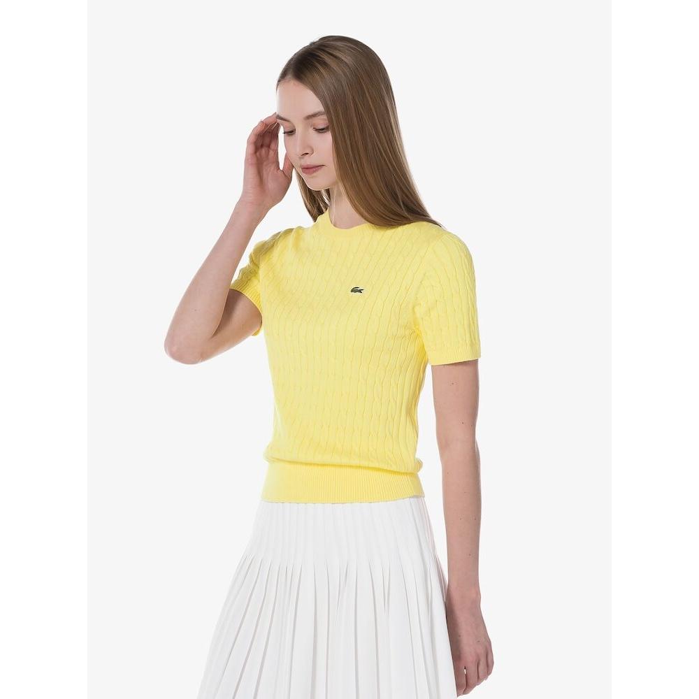 Lacoste Женский S-образный вырез с коротким рукавом и круглым вырезом Af480e 54g 107 q2nAf480e 54g107