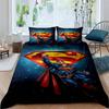 Customizable Superman childhood bedding sets, including one duvet cover and two pillowcases, perfect for home decor and a wonder