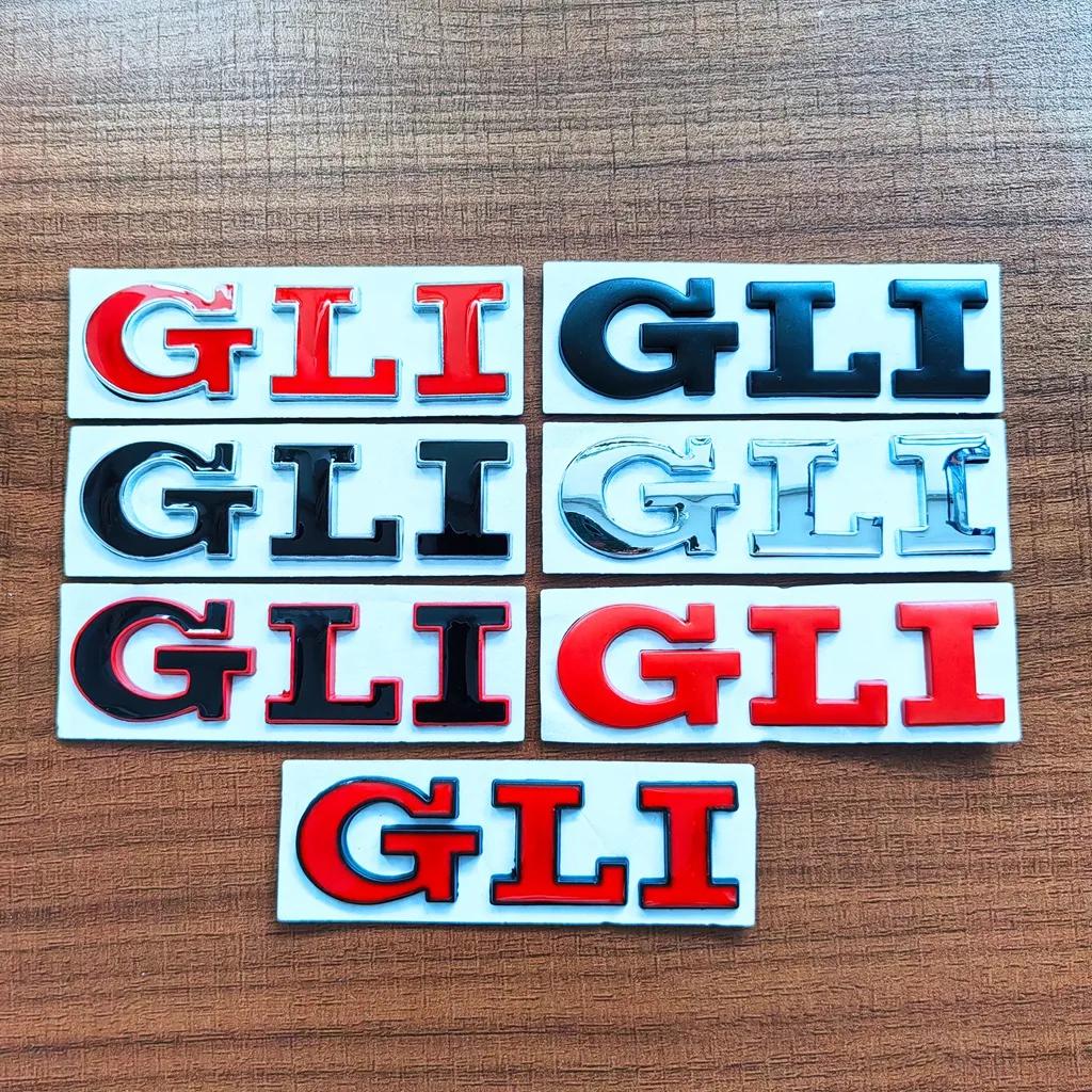 OPQ1 2026 Hot VOLKSWAGEN 3d Metal Red Logo GLI Emblem Letters Car Trunk Badge Decal For Volkswagen Bora VW Jetta MK4 MK5 MK6 MK7 GLI