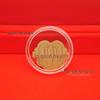 Shuibei 999 Fine Gold Phone Sticker 2mg: God of Wealth, Persimmon, Lucky Cat Amulet Souvenir Gift.
