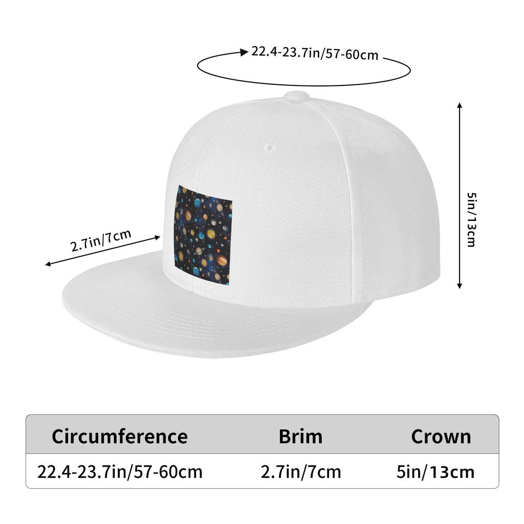Solar System Space Planets Universe Baseball Caps Snapback Fashion Baseball Hats Casual Casquette Outdoor for Unisexs And Womens
