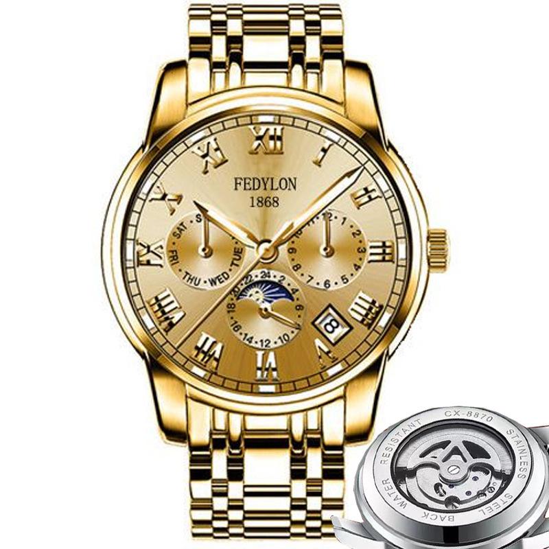 Полностью автоматические немеханические часы мужские водонепроницаемые светящиеся полые часы с турбийоном мужские часы Business Trend Watch