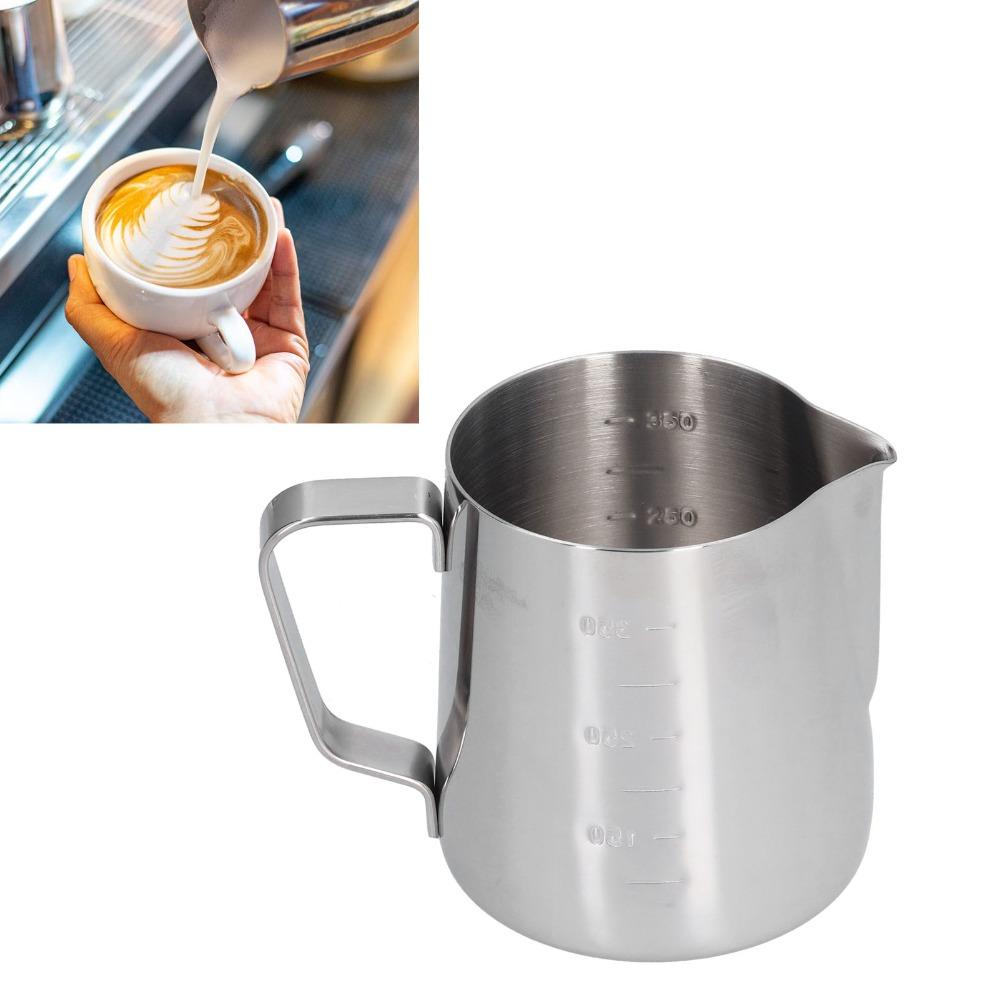 Pointed Spout Frothing Pitcher Stainless Steel Coffee Pitcher Frothing Jug  Milk Steaming