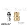 High Pressure Brass Washer Connector M14x1.5mm 1/4" Quick Connector Car Washer Adapter Water Gun Hydraulic Couplers Couplings