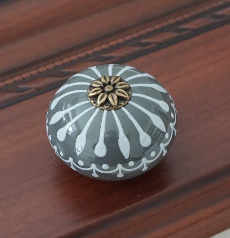 Керамическая ручка / Ручки для комода, белые, синие, ручки для шкафов / Уникальная ручка для кухонной двери, мебельная фурнитура