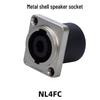 NL4FX 4-контактный Speakon female разъем для мощных сценических акустических систем