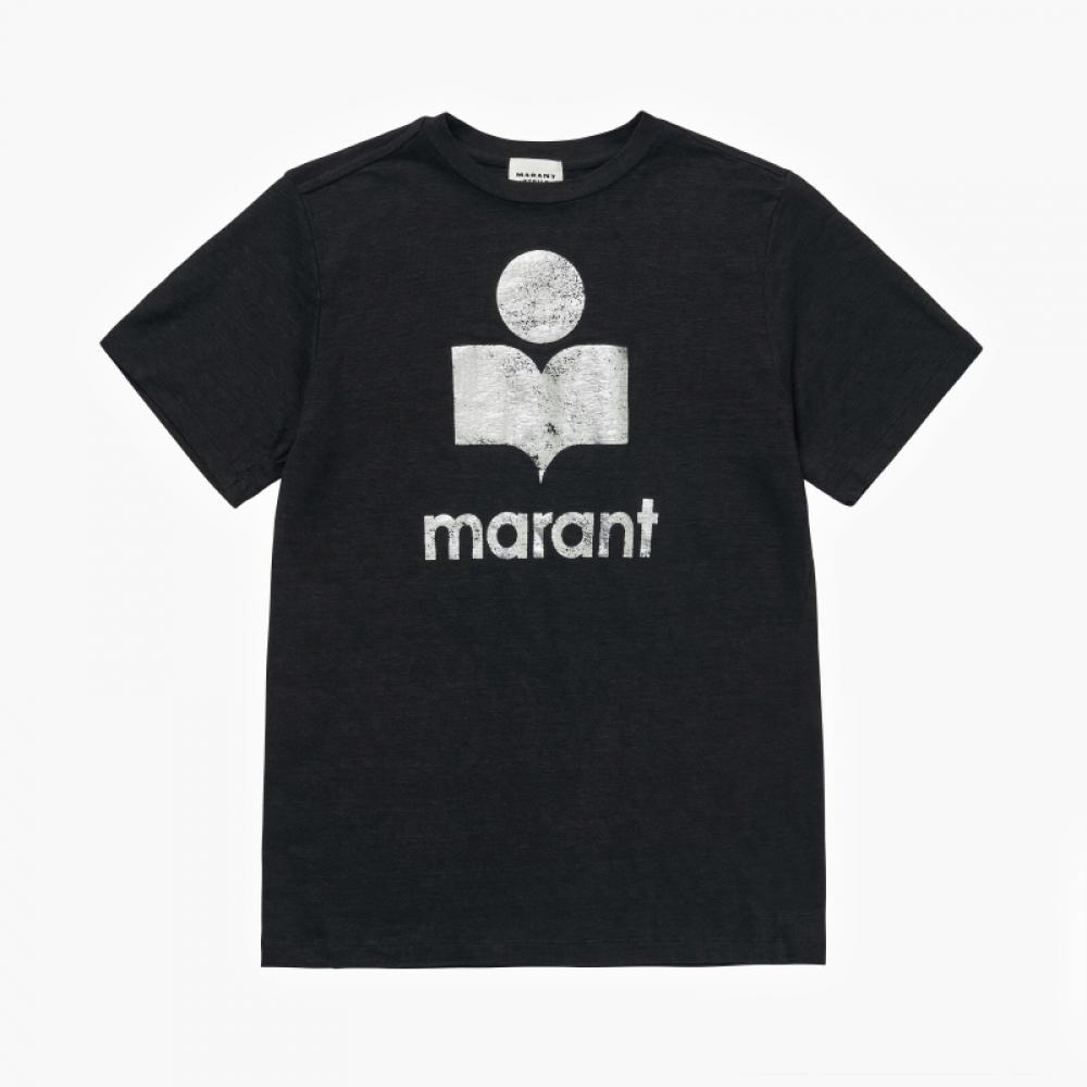 ISabelle Marant TS0001fb A1n10e 01bk Zewel Zewell Льняная Женская S Футболка с коротким рукавом