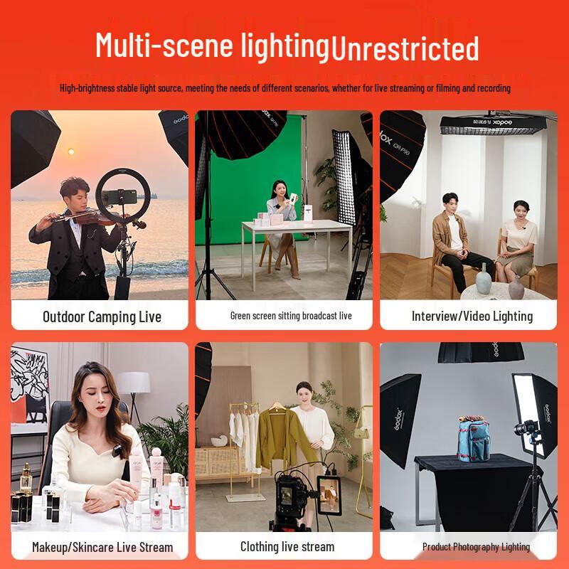 Godox LA200D LED Video Light Three-Light Kit