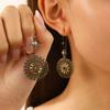 Retro Vintage Oil Drop Hollow Earrings Bohemian Ethnic Style Earring For Women