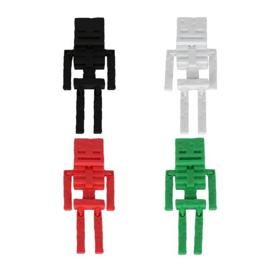 Пиксельный Робот Орнамент Игрушка-Непоседа Мини Фигурка Робота Игрушка для DIY Сборки Фигурка Робота Снятие Стресса