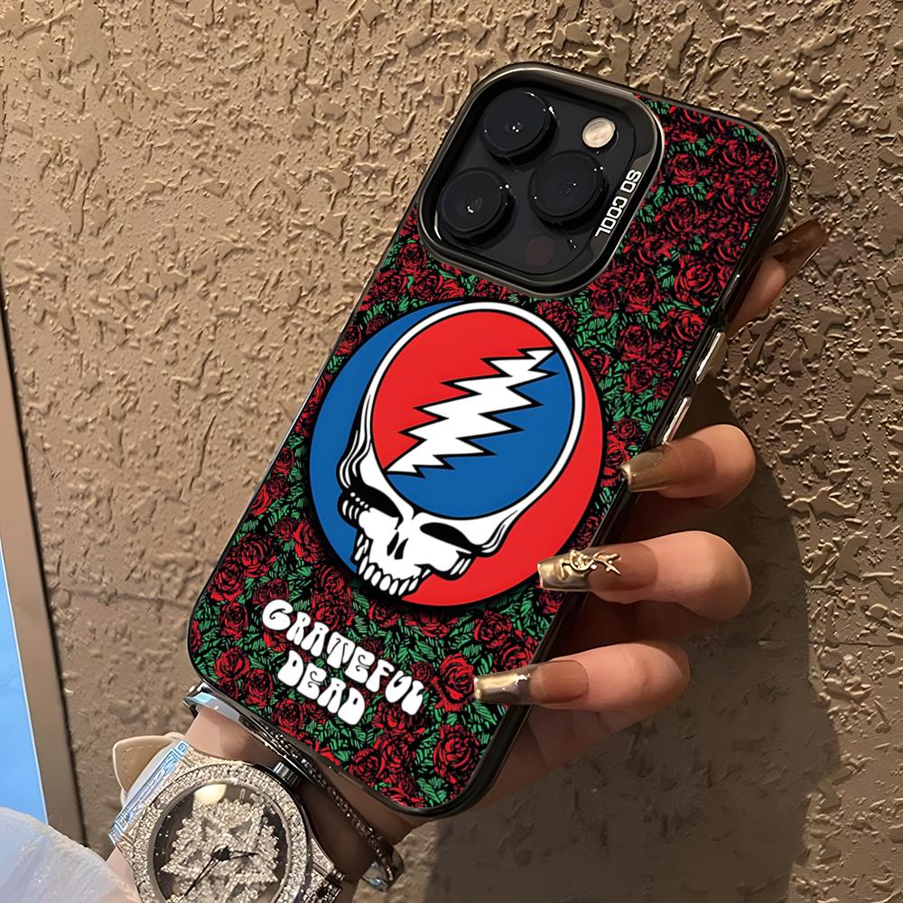 Горячий Чехол Для Телефона Рок-Группы G-Grateful D-Dead Для 17 Pro Max IPhone 16 Pro Max 15 14 Plus 12 13 X XS Max 11 Цветной Серебряный Чехол