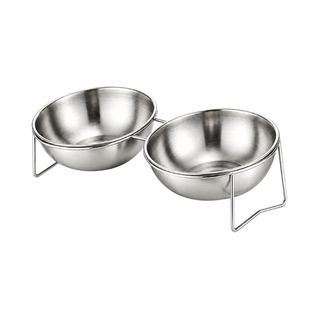 201 Stainless Steel Cat Bowls Tilted Pet Bowls Stable Cat Food Bowl Pet Supplies