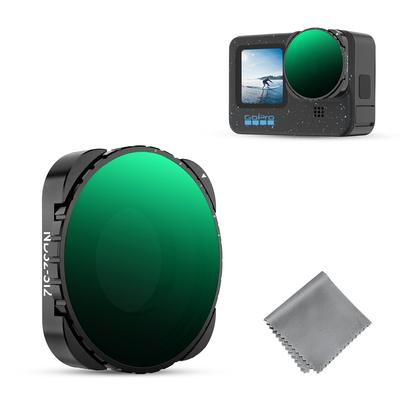Концептуальный переменный ND-фильтр для GoPro Высокая светопропускаемость Нанопокрытие Водонепроницаемая конструкция для длительной съемки K&F ND32-512 13/12/11/10/9 Экспозиция/Видео