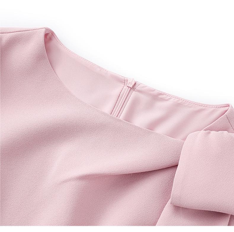 Летнее платье, украшенное бантом в стиле тихой роскоши - Элегантный облегающий талию стиль