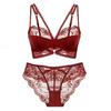 Ultra-Thin Red Lace Zodiac Bra Set for Women - Perfect Fit for All Sizes