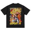 Летняя футболка унисекс оверсайз с принтом Годжеты из Dragon Ball, хлопок, винтаж, повседневная, для фанатов, стритвир