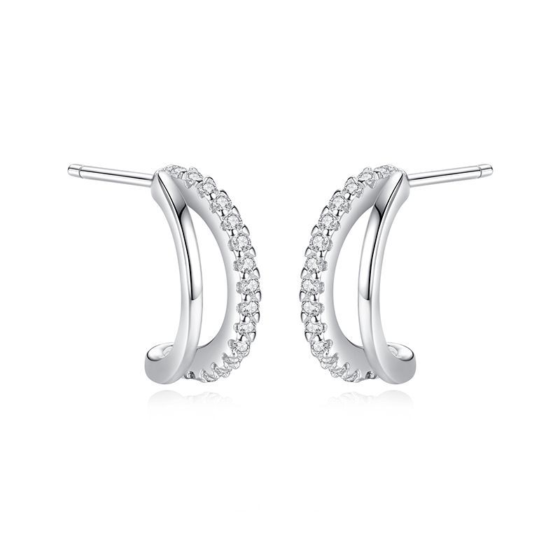 Tancise 925 Sterling Silver Zircon Earrings Drop Earrings For Women Wedding Party Gifts