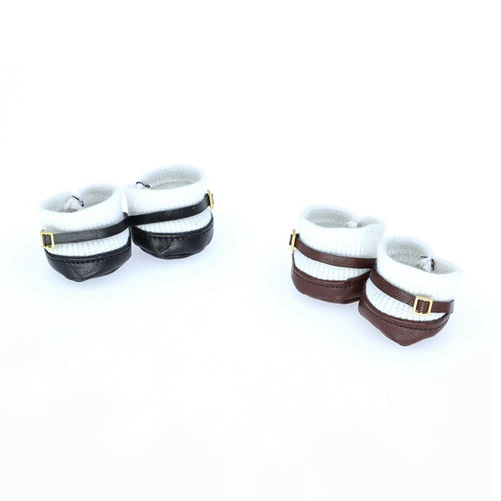 High Quality Doll Gift Toys DIY PU Leather Shoes Fashion Boots Clothes Accessories 20cm Doll Shoes