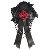 Headdress Gothic Lolita Hat Flower Headdress Lace Veil Lolita Charm Flower Decoration Halloween Head Accessory Gothic Punk Lolita Headdress Stage
