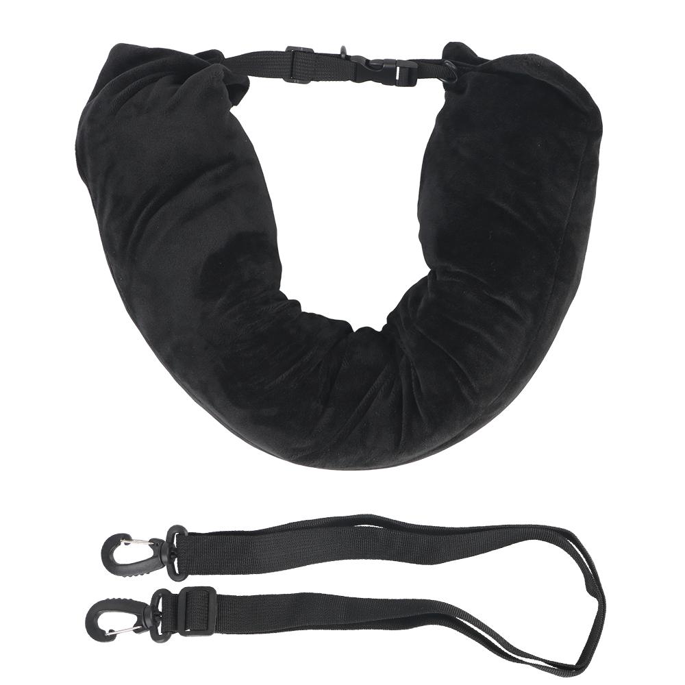 Travel Neck Pillowcase Soft Tube Neck Pillow Portable Outdoor Travel Storage Bag Fillable Clothes Neck Pillows Packable Portable U Shaped Pillow